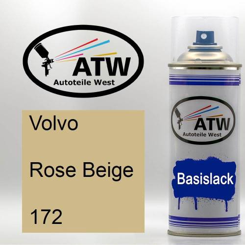 Volvo, Rose Beige, 172: 400ml Sprühdose, von ATW Autoteile West.